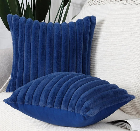 2 pcs. Throw Navy Pillow Cover Home Decor. Order Now to Transform Your Home Décor!