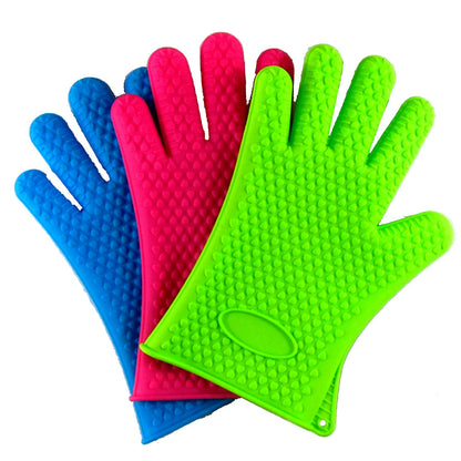 Heat-Resistant Silicone Oven Gloves – Perfect for Baking &amp; BBQ