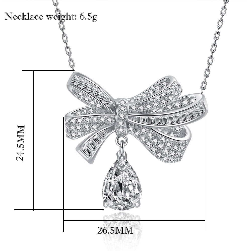 Attagems Luxury 2.0CT Moissanite Pendant Necklace