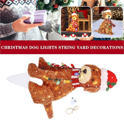 Dog Festive Outdoor Garden Puppy Floor Lights.