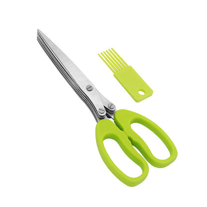 Multi-Purpose Stainless Steel Five-Layer Scissors