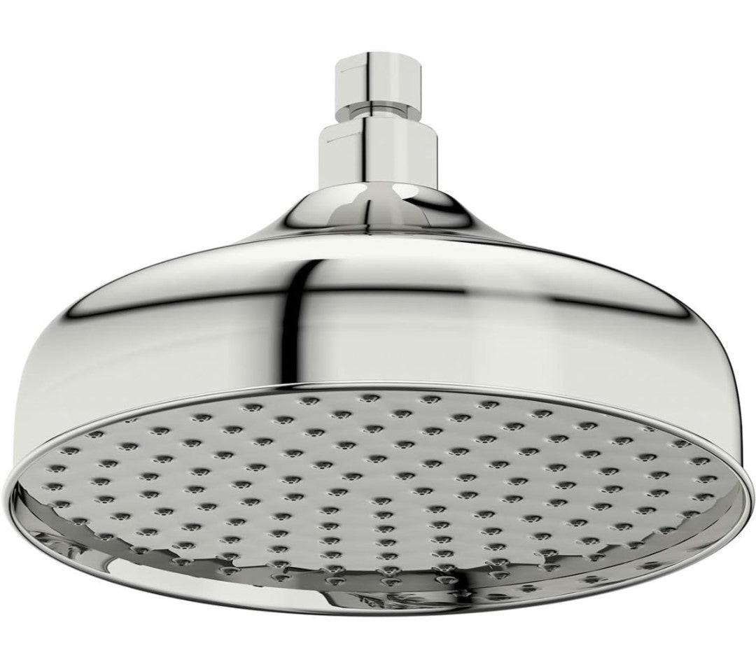 VictoriaPlum Traditional Shower  Head 200mm - Chrome. Upgrade to the VictoriaPlum Traditional Shower Head and enjoy a blend of style and functionality.