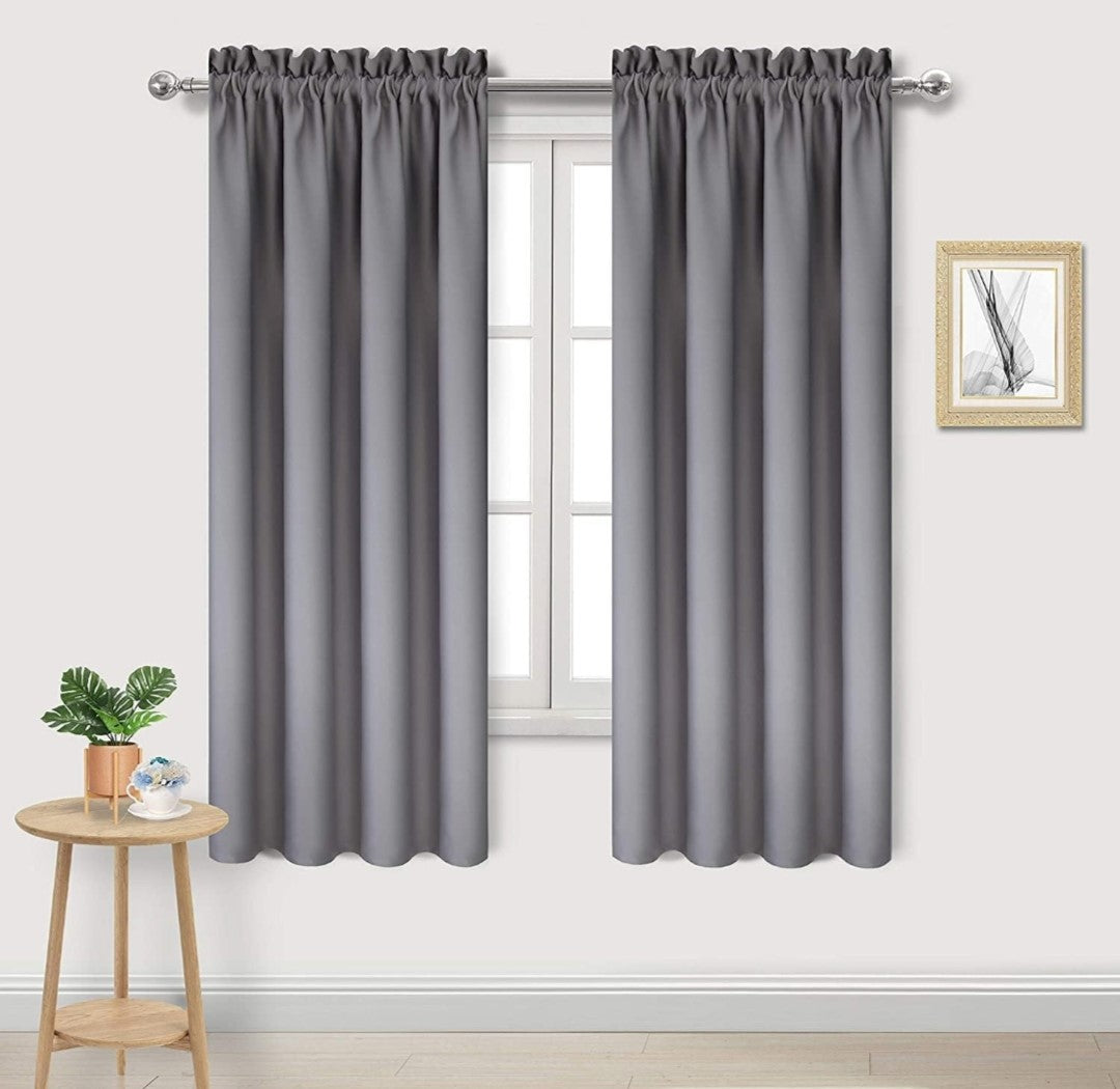 Rod Pocket Blackout Curtains. 2 Panels. Enhance your room’s comfort and style with these Rod Pocket Blackout Curtains.