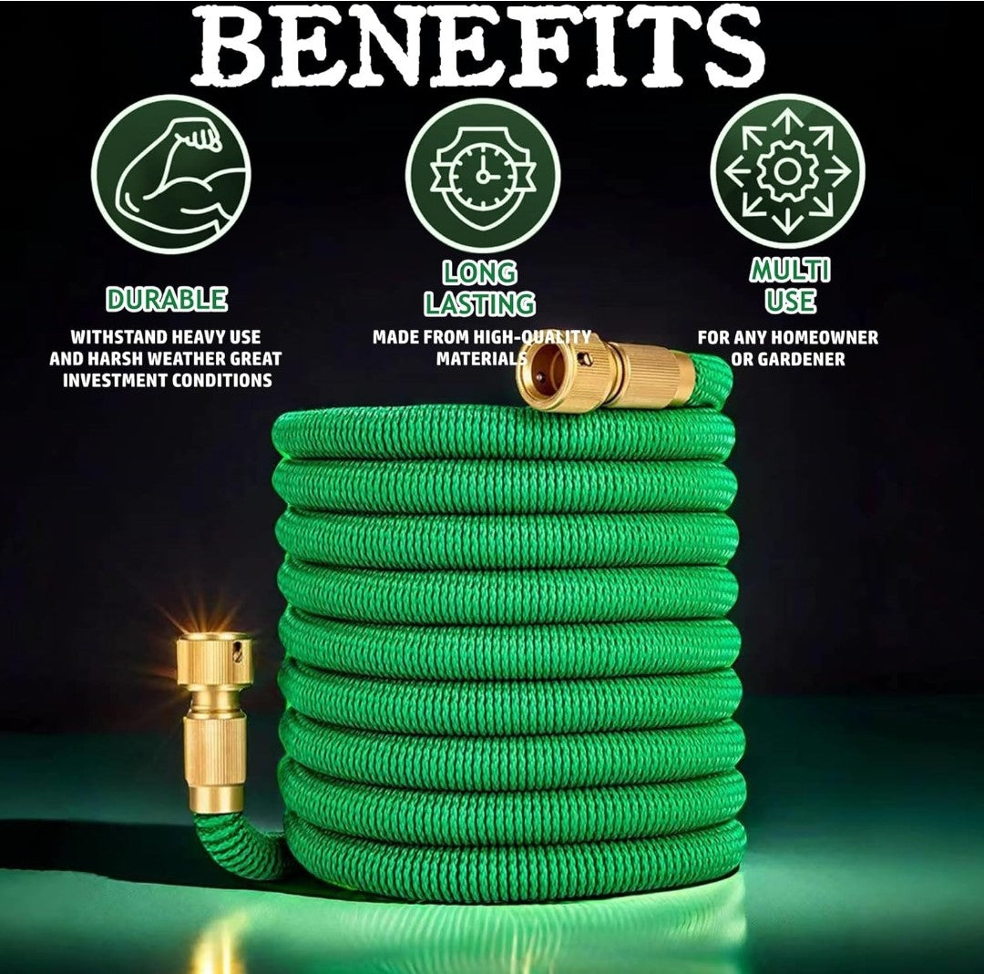 Extendable Garden Hose 3 Times Expansion. 12m. Order now and enjoy hassle-free gardening!