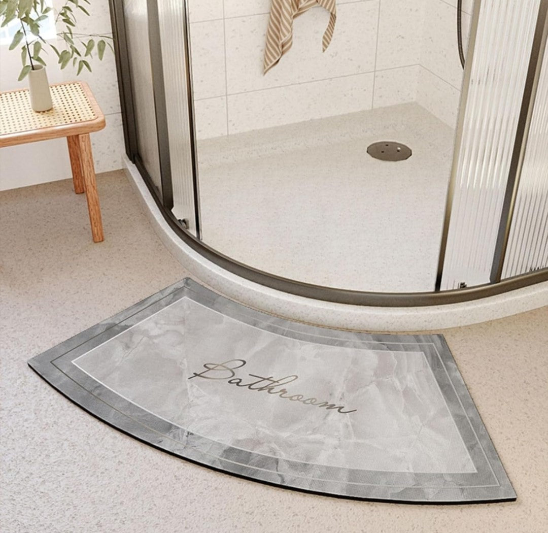 Curved Shower Mat Non-Slip Anti Mould. Step into safety and style with this curved shower mat today!