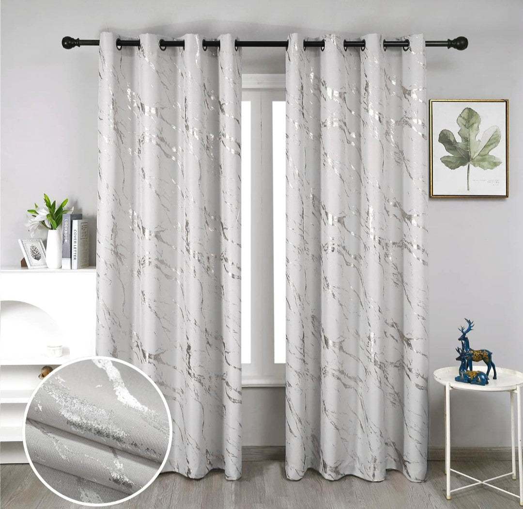 Geometric Marble Pattern Design Curtains. Add a touch of sophistication to your windows with these beautifully designed curtains today!