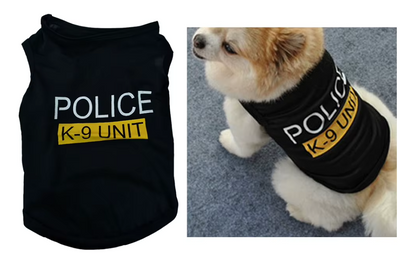 Spring And Summer Police Dog Pet Clothes Vest