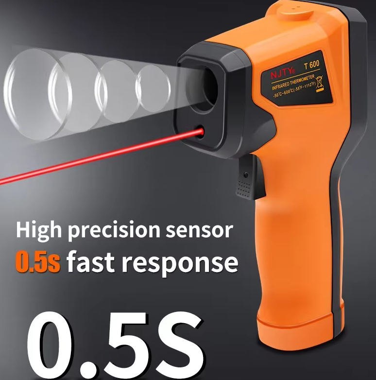 High-precision 600-degree Infrared Thermometer For Baking Kitchen Industry