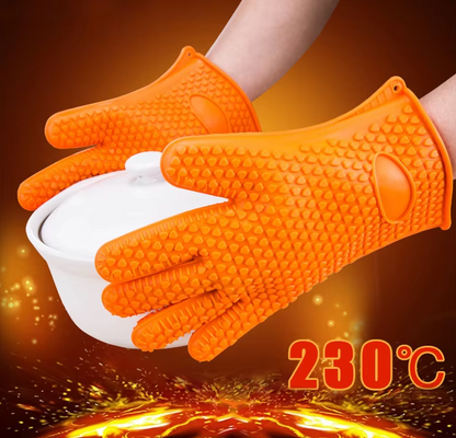 Heat-Resistant Silicone Oven Gloves – Perfect for Baking &amp; BBQ