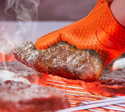 Heat-Resistant Silicone Oven Gloves – Perfect for Baking &amp; BBQ