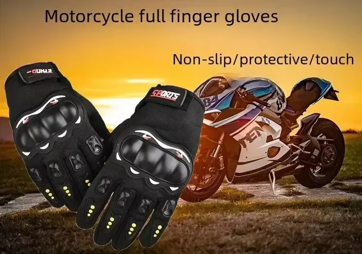 Men’s Motorcycle Gloves – Tactical Knuckles Protective Riding Gloves