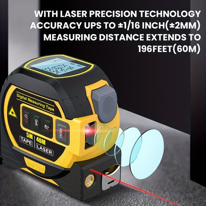 Laser Range Finder High Precision Distance Measuring Ruler Infrared Laser Tape Portable Range