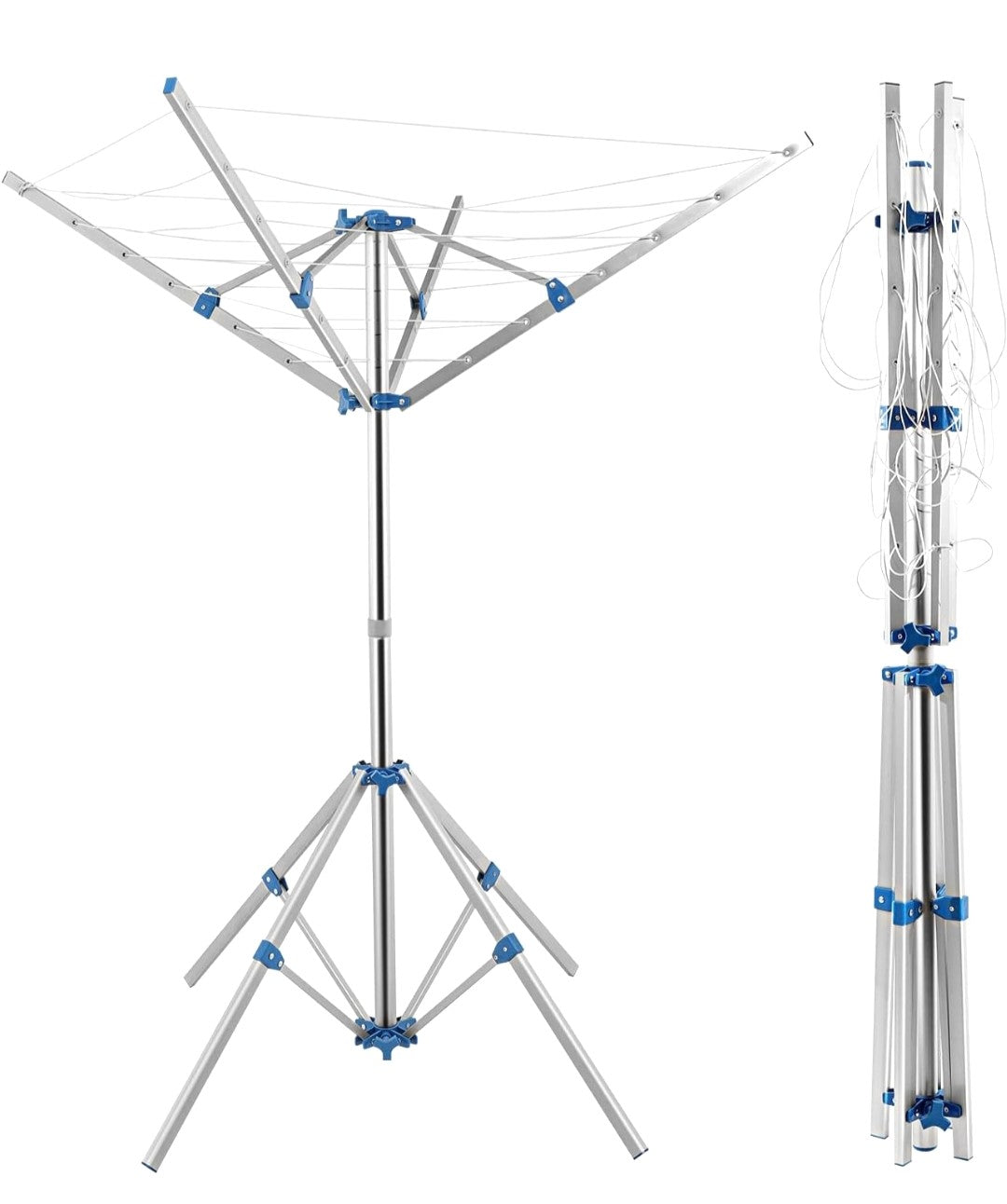 Clothes Airer Portable Rotary Washing Line. 4 Arms. Upgrade your laundry routine with this portable rotary washing line.