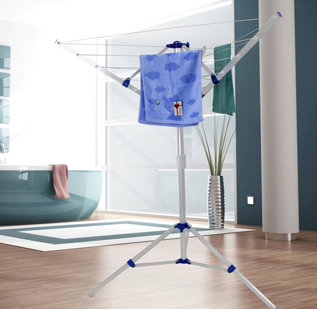 Clothes Airer Portable Rotary Washing Line. 4 Arms. Upgrade your laundry routine with this portable rotary washing line.