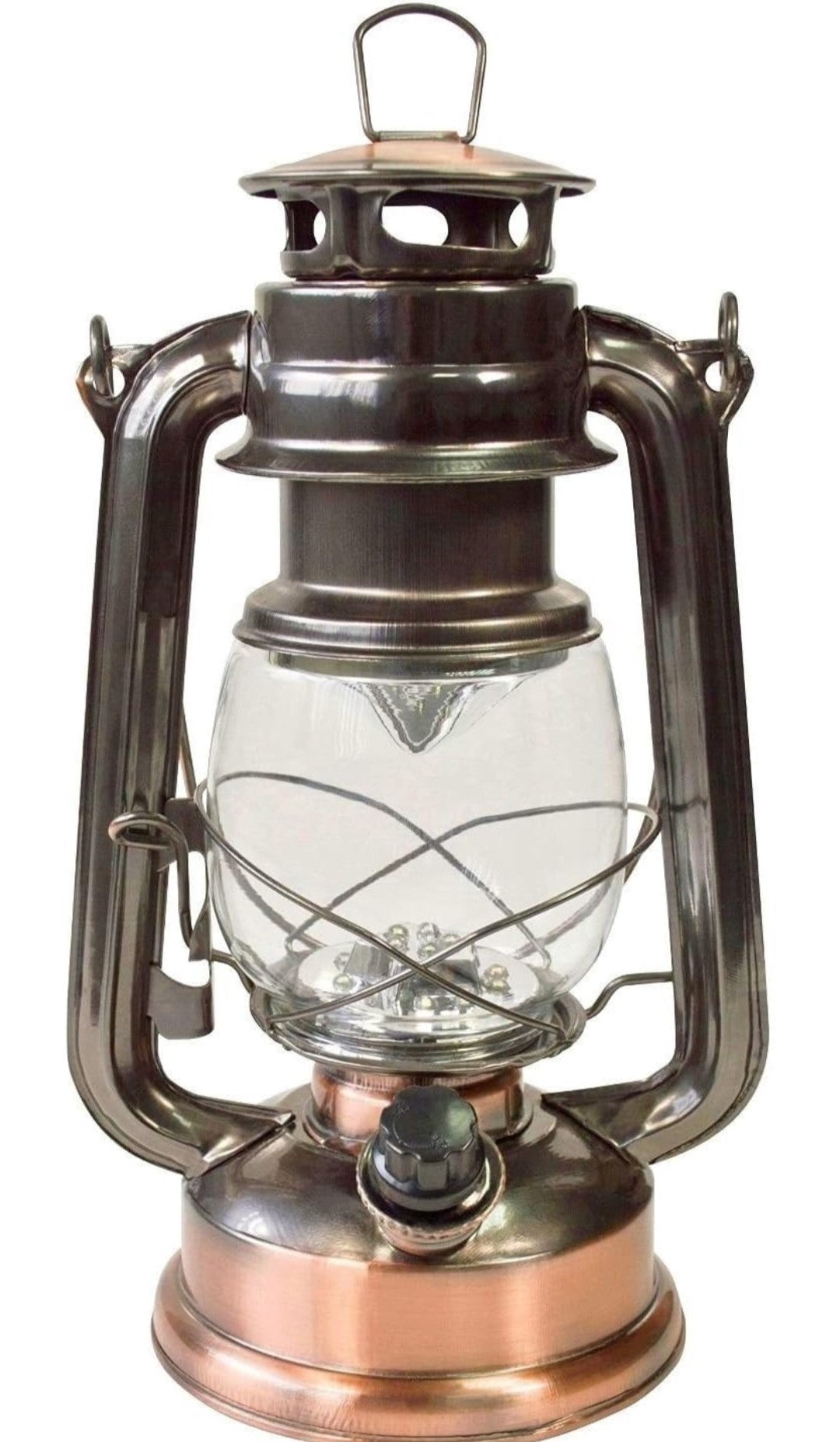 Voche 15 LED Copper Latern. Plastic. Illuminate your space with the vintage elegance of the Voche 15 LED Copper Lantern today!