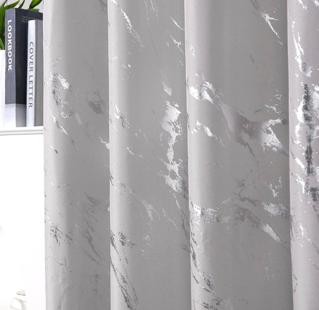 Geometric Marble Pattern Design Curtains. Add a touch of sophistication to your windows with these beautifully designed curtains today!