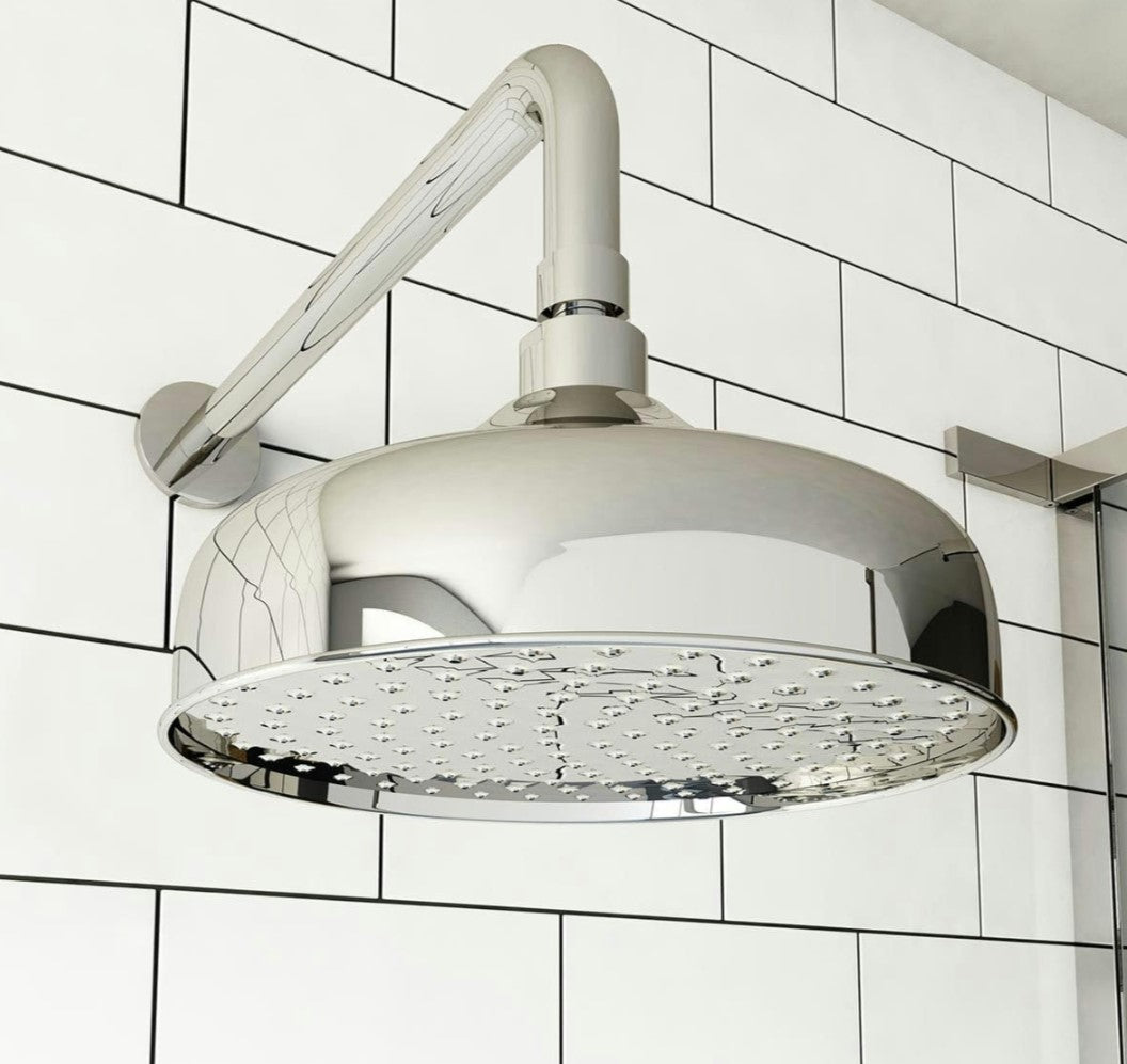 VictoriaPlum Traditional Shower  Head 200mm - Chrome. Upgrade to the VictoriaPlum Traditional Shower Head and enjoy a blend of style and functionality.