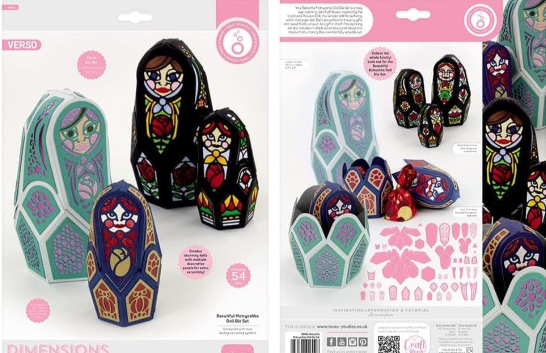 VERSO Matryoshka Doll Die Set Gift Box. Make your gifts stand out with the timeless beauty of Matryoshka Doll gift boxes today!