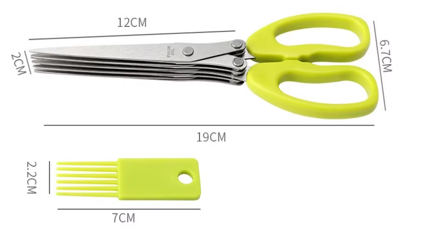 Multi-Purpose Stainless Steel Five-Layer Scissors