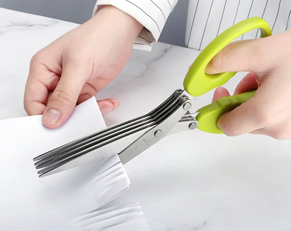 Multi-Purpose Stainless Steel Five-Layer Scissors