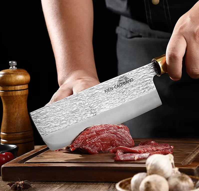 High Chromium Carbon Stainless Steel Kitchen Knife Solid Wood Handle