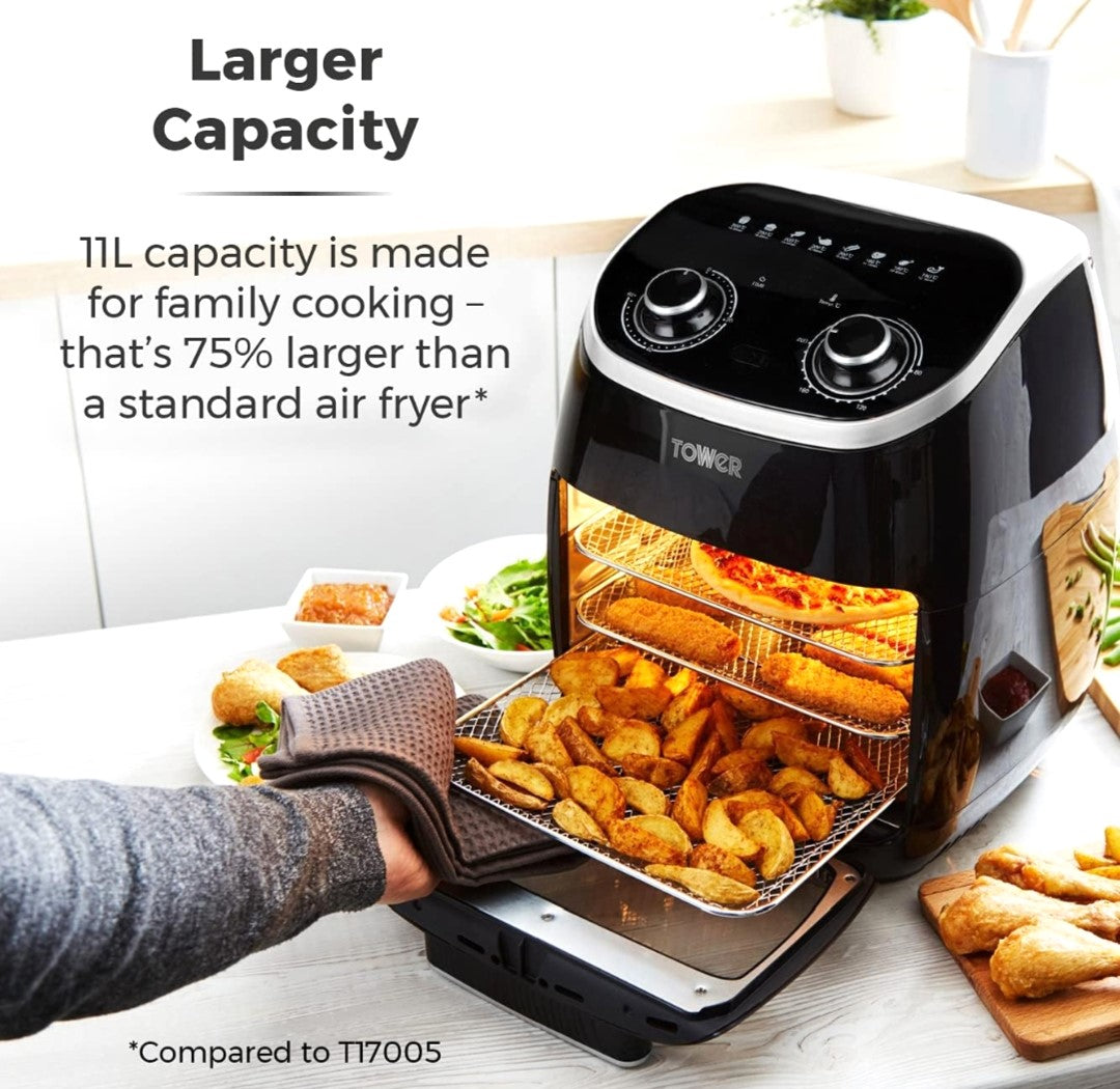 TOWER 5-in-1 Air Fryer Oven T17038. 11L. Make every meal healthier and more convenient!