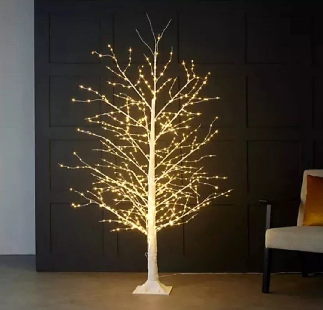 HOME REFLECTION Multifunction Led Tree. White 5 ft. Light up your space with elegance—order your 5 ft White LED Tree today!