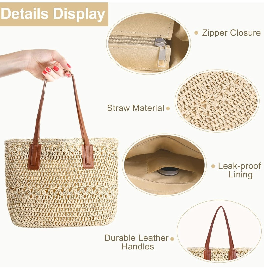 Straw Shoulder Bag. Order Now and Elevate Your Everyday Look!