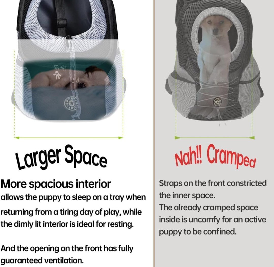 Small Pet Travel Bag Carrier Backpack. Make every journey enjoyable and stress-free with this practical and stylish pet carrier backpack!