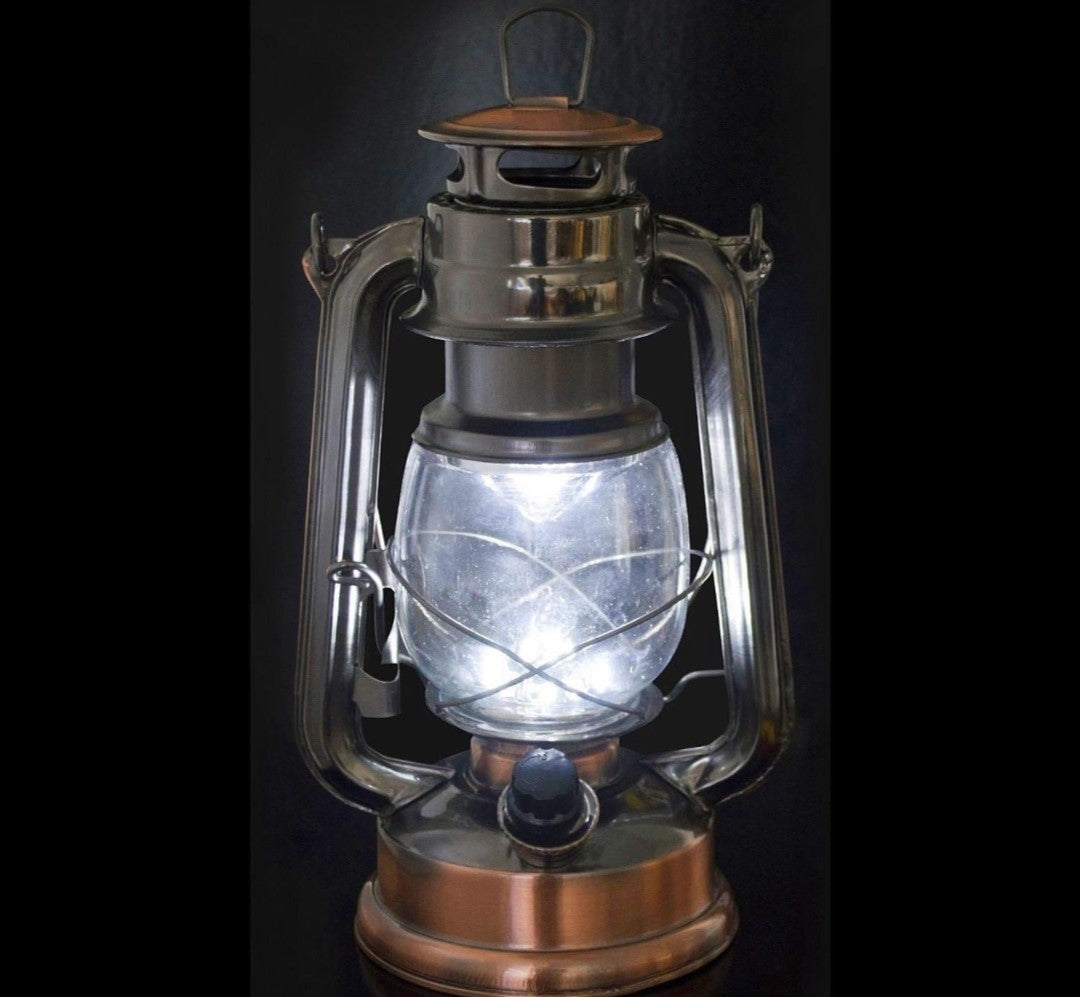 Voche 15 LED Copper Latern. Plastic. Illuminate your space with the vintage elegance of the Voche 15 LED Copper Lantern today!