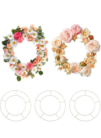 16 inch - 18 pcs. Wreath Ring , Metal Wire Wreath Frame.