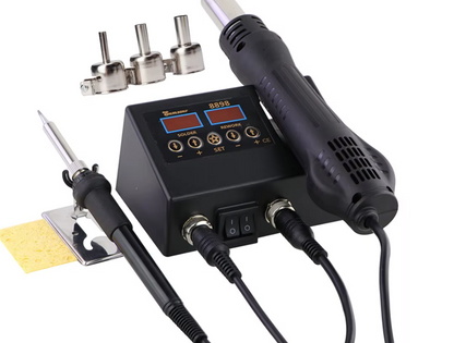 Hot Air Gun Desoldering Table Dual Digital Display Two In One