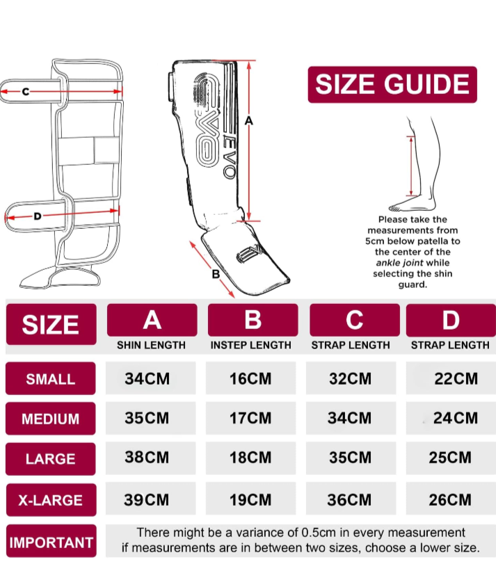 EVO Fitness Matte Black Shin Pads Size S. Order Now and Kick with Confidence!