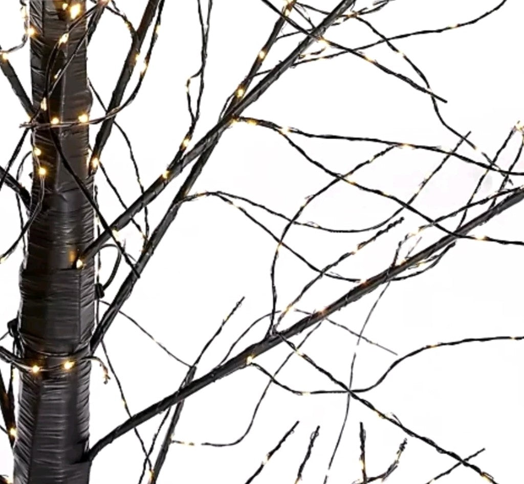 HOME REFLECTION Multifunction 5 ft Black Led Tree. Transform your home into a modern paradise—grab your 5 ft Black LED Tree today!