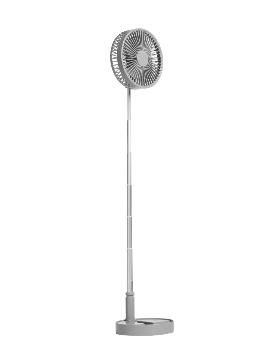 B&H Telescopic Folding Fan. Grey. Beat the heat and enjoy portable comfort with the B&H Telescopic Folding Fan.