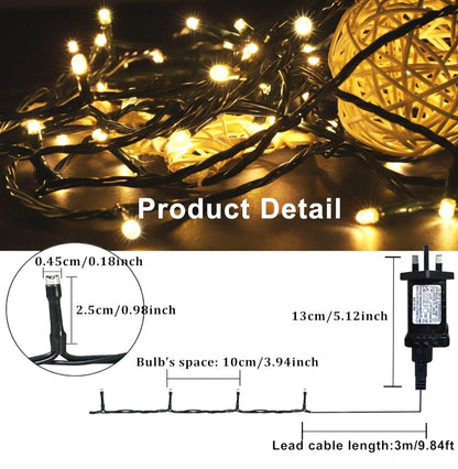 LightGO - 300 Led Warm White String Fairy Lights.