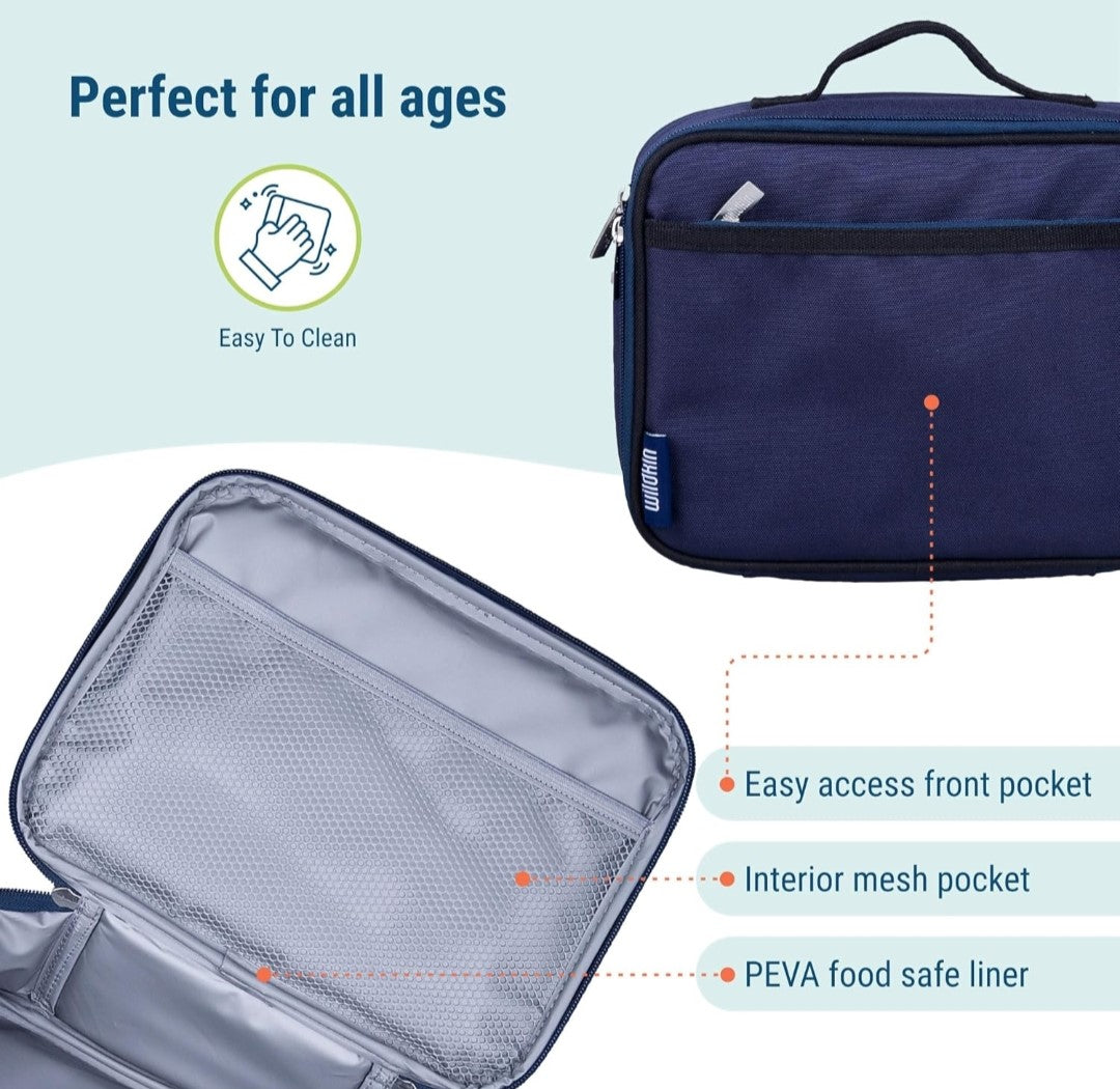 WILDKIN High Quality Isulated Lunch Box. Choose the WILDKIN Insulated Lunch Box for a stylish and practical solution to keeping your child’s lunch fresh and enjoyable.