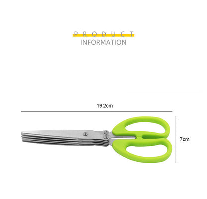 Multi-Purpose Stainless Steel Five-Layer Scissors