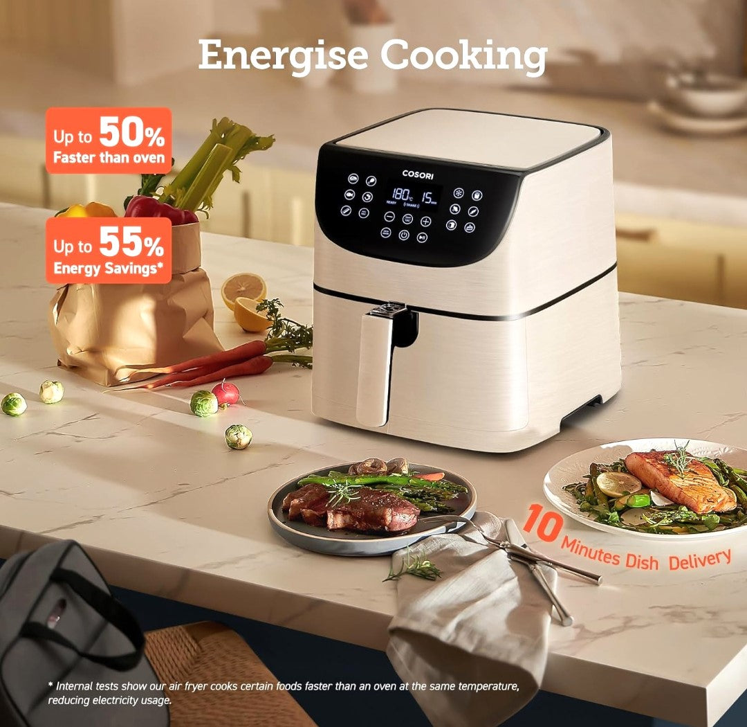 COSORI Air Fryer. 3,5 L. White. Order today for quick, easy, and delicious meals at home!