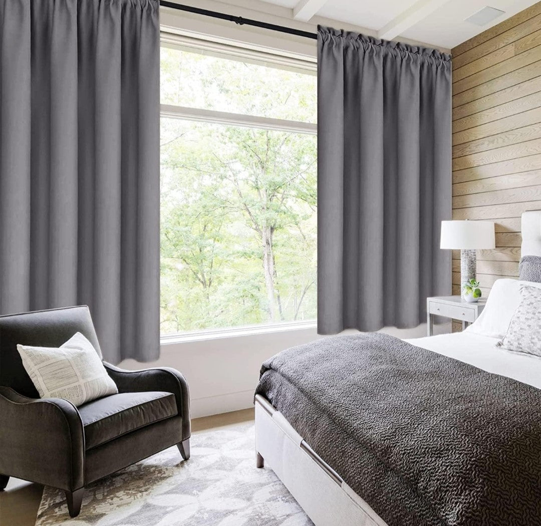 Rod Pocket Blackout Curtains. 2 Panels. Enhance your room’s comfort and style with these Rod Pocket Blackout Curtains.