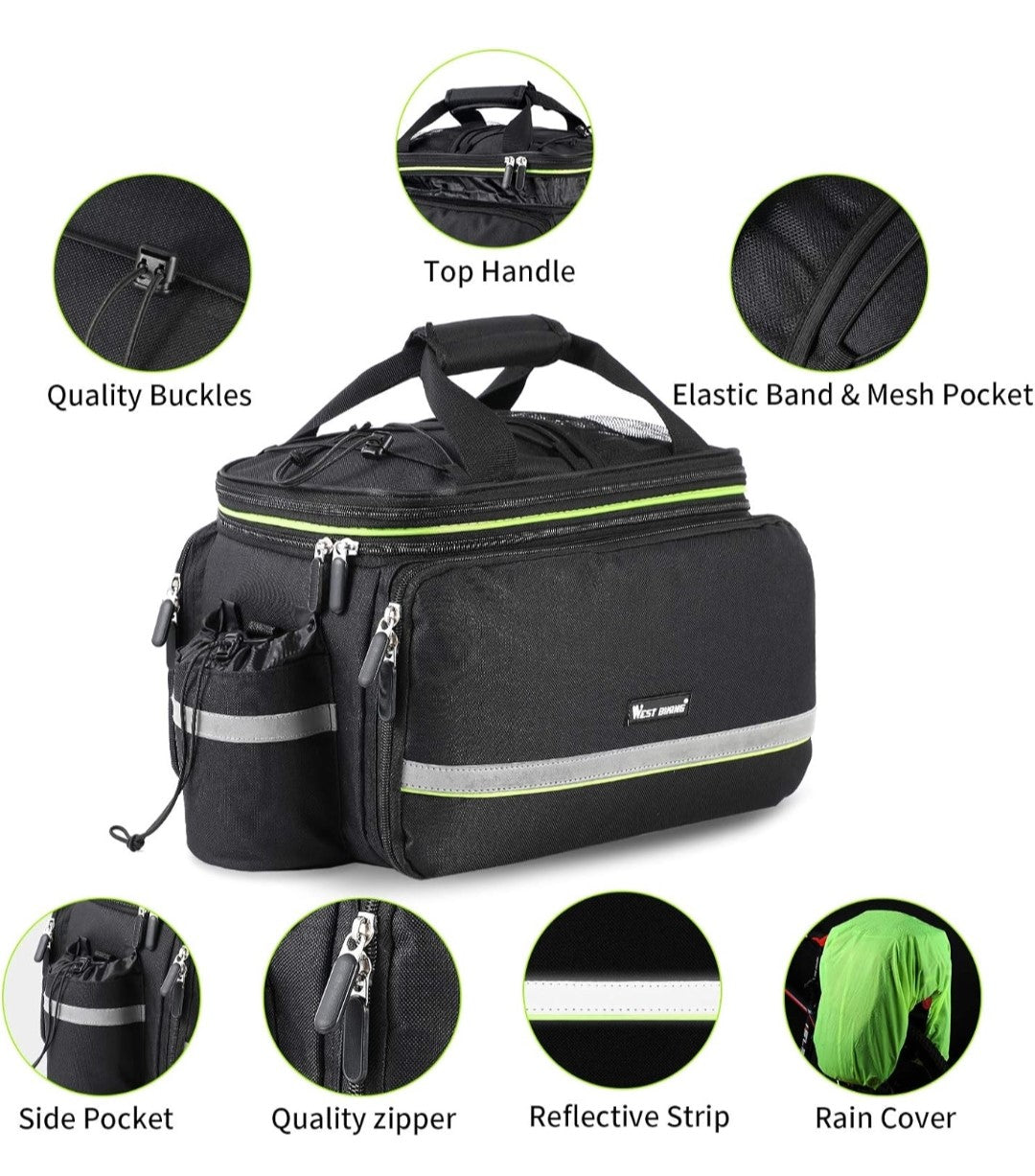 35 L Waterproof Storage Bag Double Side Pannier Bags. Ride smarter and store more with this essential waterproof bike pannier bag today!