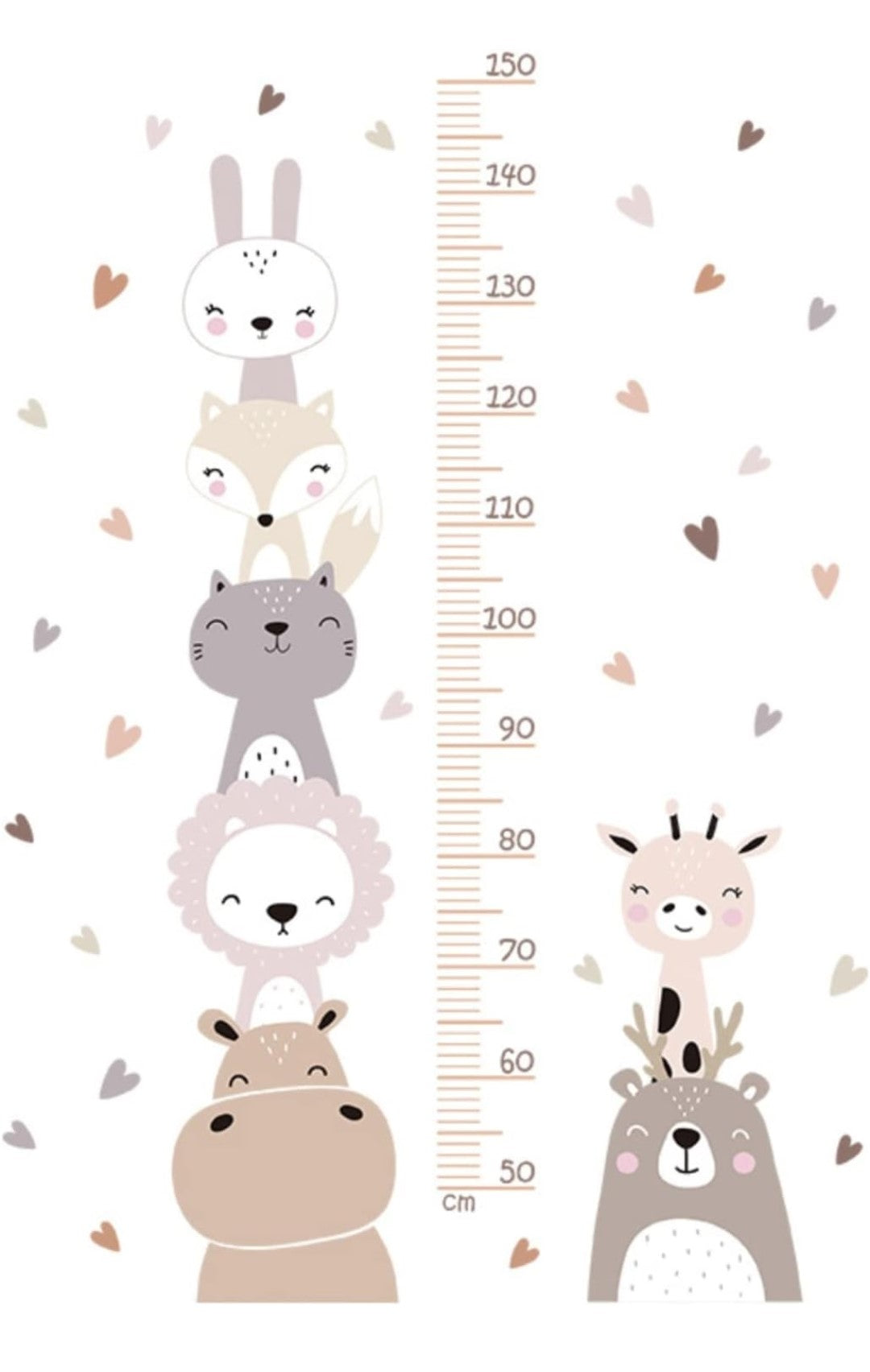 Removable Self-Adhesive Baby Growth Chart. Enhance your child’s room with this fun and practical Baby Growth Chart.