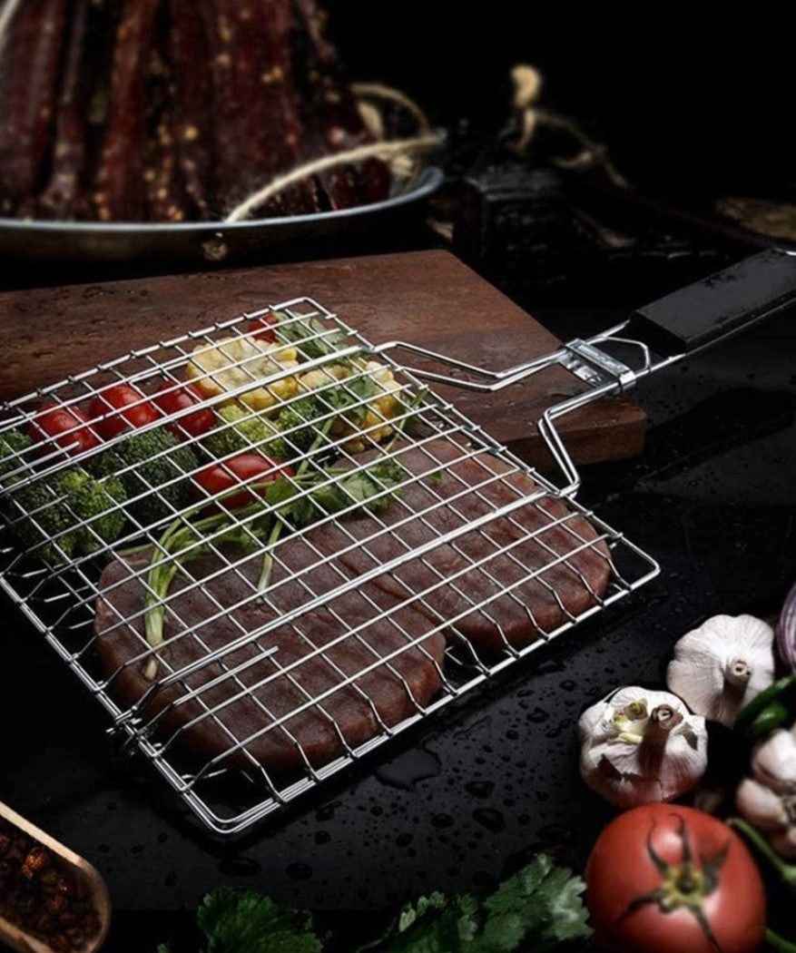 Grill Basket Meat-Fish BBQ. Order Now and Make Your Next BBQ a Hit!