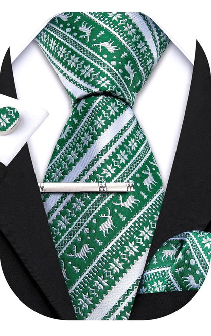 Barry Wang Mens Christmas Tie Set.