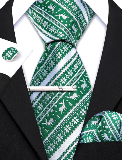 Barry Wang Mens Christmas Tie Set.