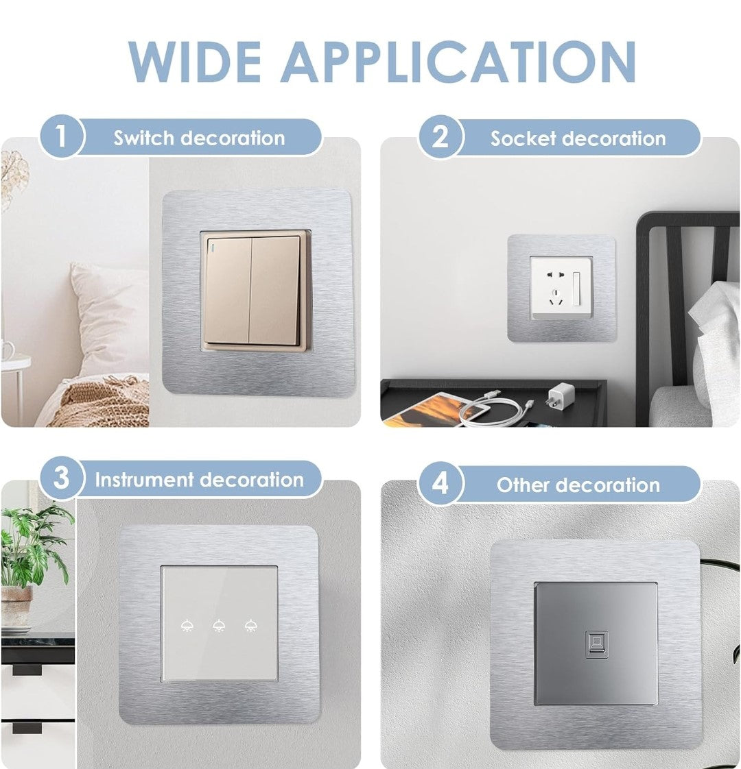 Light Switch Covers Plates 4 pcs. Elevate the style of your home by adding these Light Switch Cover Plates to your decor.