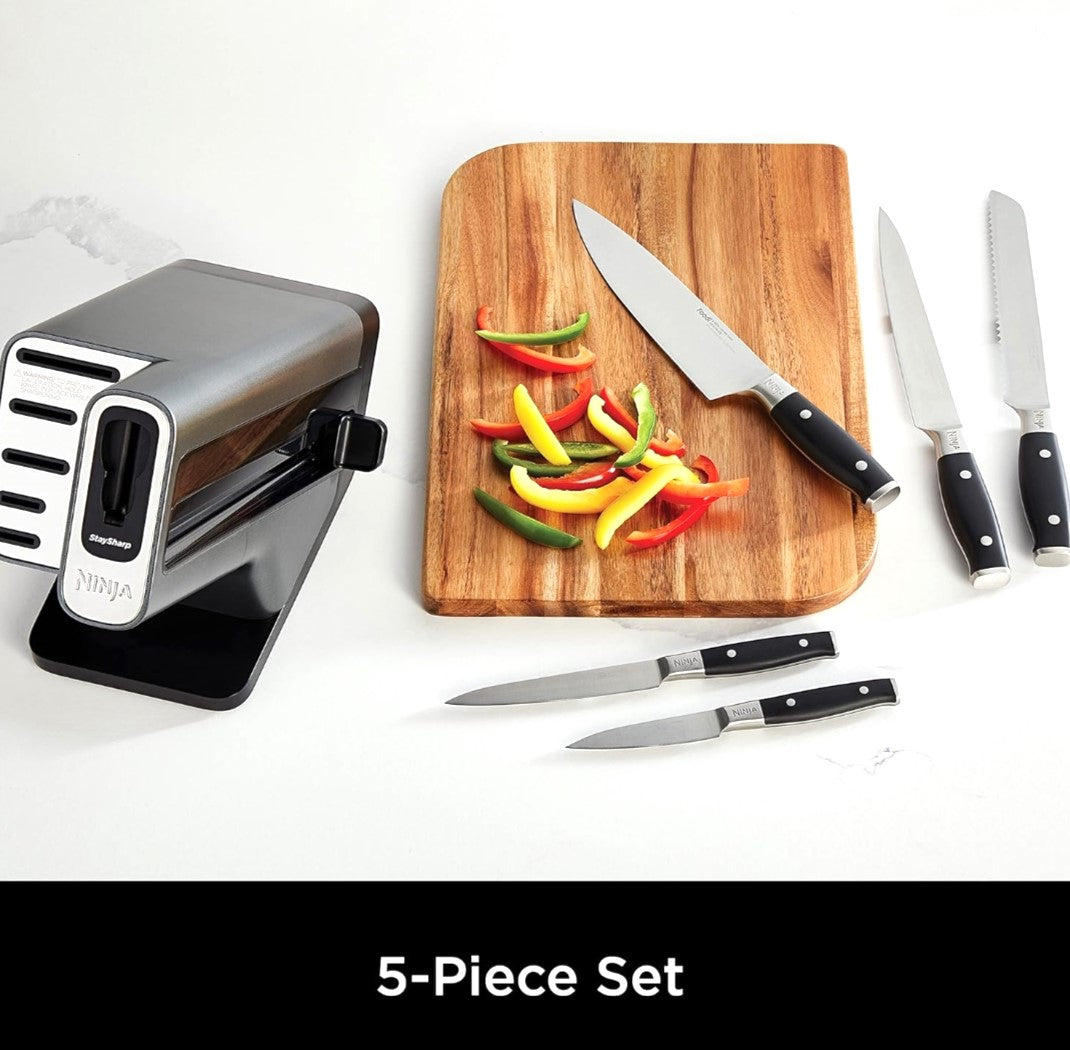 NINJA 5 Piece Stay Sharp Knife Block. Order yours today!