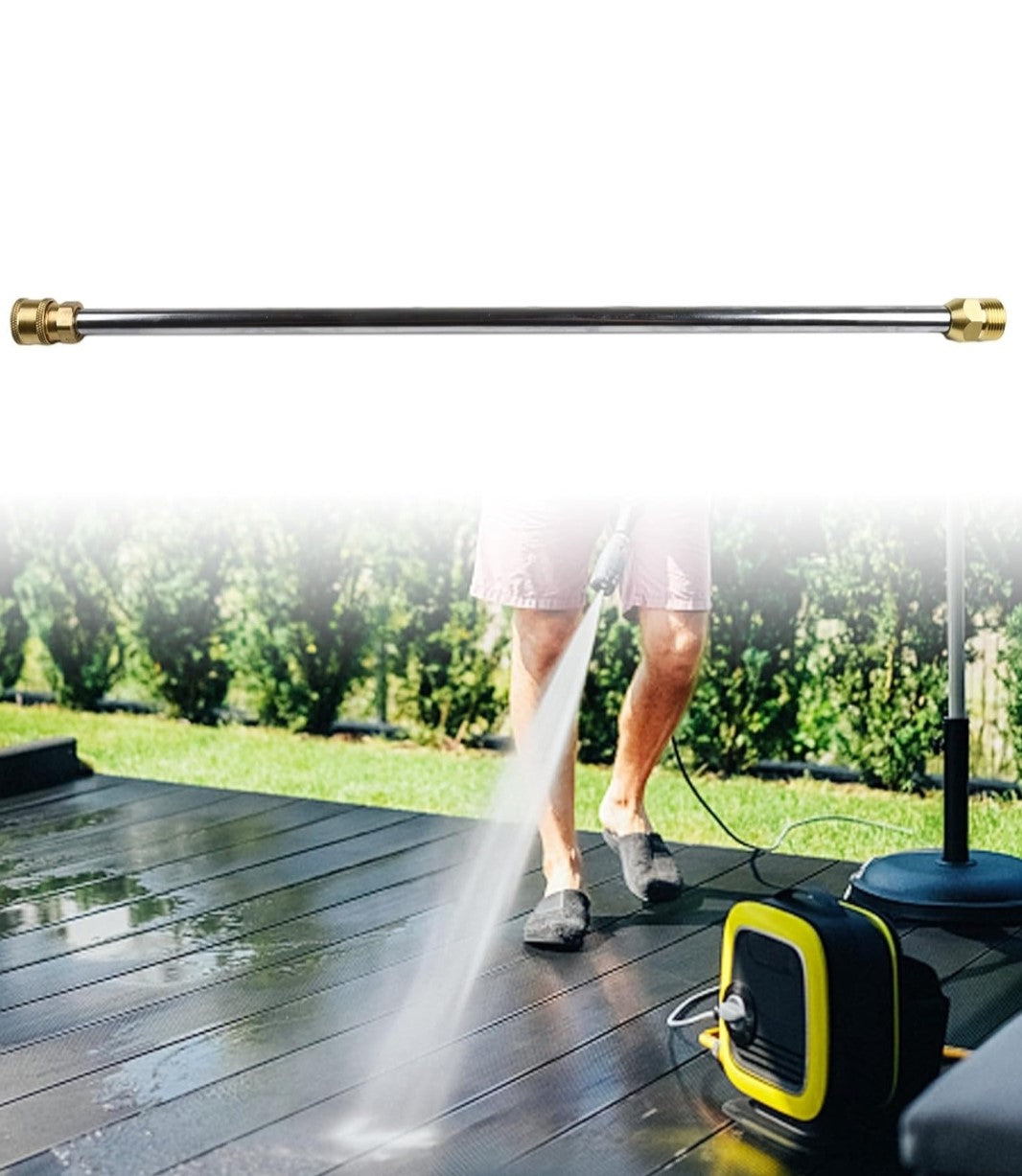 Stainless Steel Pressure Washer Wand Extension. Maximize your pressure washer’s performance with this Stainless Steel Wand Extension.