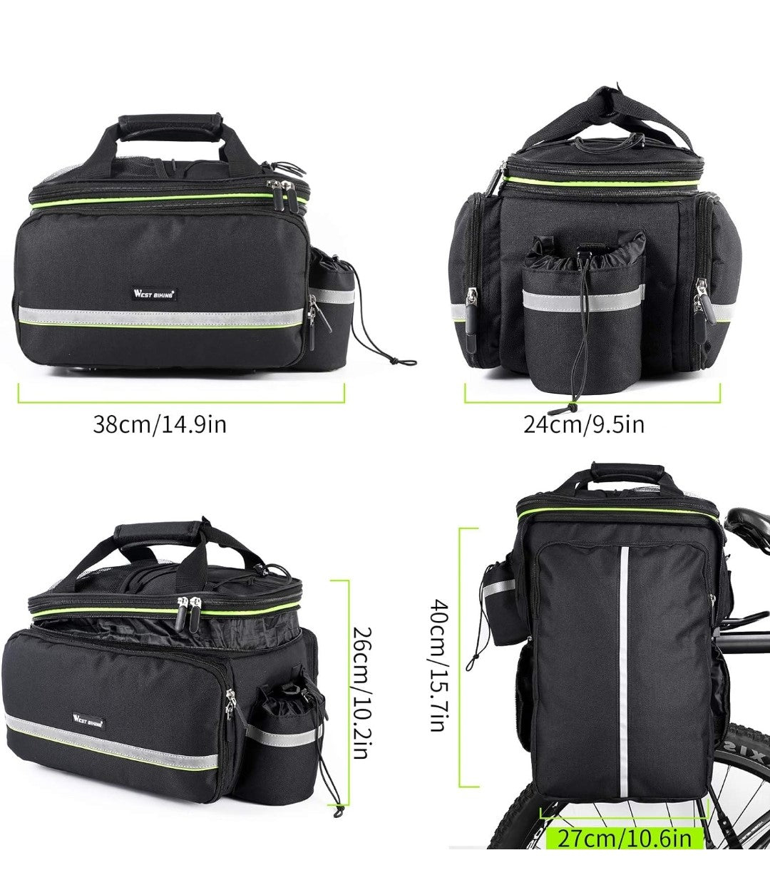 35 L Waterproof Storage Bag Double Side Pannier Bags. Ride smarter and store more with this essential waterproof bike pannier bag today!