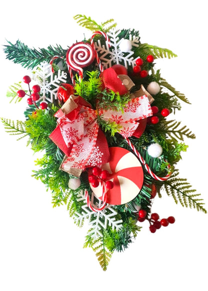 Christmas Front Door - Wall Hanging Decoration. 60cm x 30cm x 6cm.